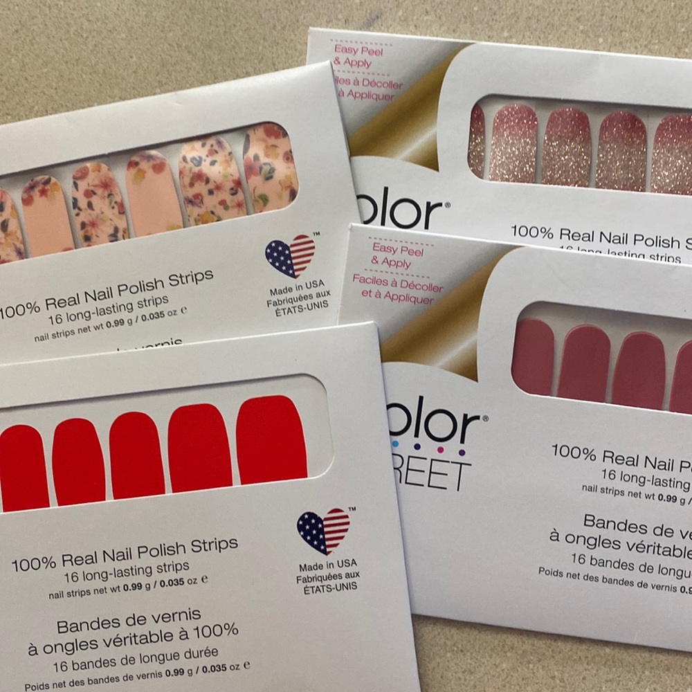 COLORSTREET Nail Polish Strips 4 packs all New